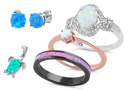 Lab Opal Jewelry