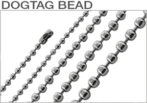 Stainless Steel Dogtag Bead Chains