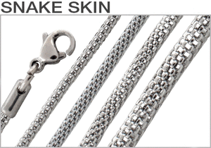 Stainless Steel Snake Skin Mesh Chains