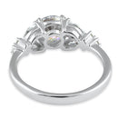 Sterling Silver Iridescent Rainbow CZ Ring