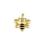 Solid 14K Gold Bee Pendant