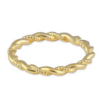 Solid 14K Gold Twist Ring