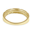 Solid 14K Gold 3 in 1 CZ Stackable Ring