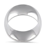 Sterling Silver Wedding Band 10mm