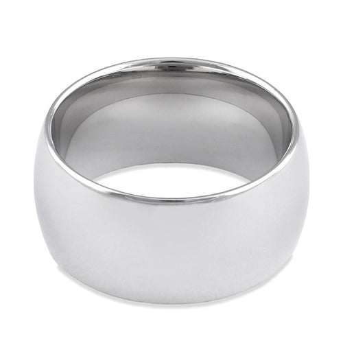 Sterling Silver Wedding Band 10mm