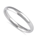 Sterling Silver Wedding Band 2.5mm