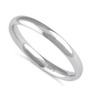 Sterling Silver Wedding Band 2.5mm