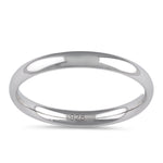 Sterling Silver Wedding Band 2.5mm