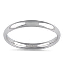 Sterling Silver Wedding Band 2.5mm