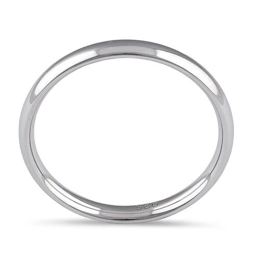 Sterling Silver Wedding Band 2.5mm