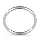 Sterling Silver Wedding Band 2.5mm
