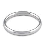 Sterling Silver Wedding Band 2.5mm