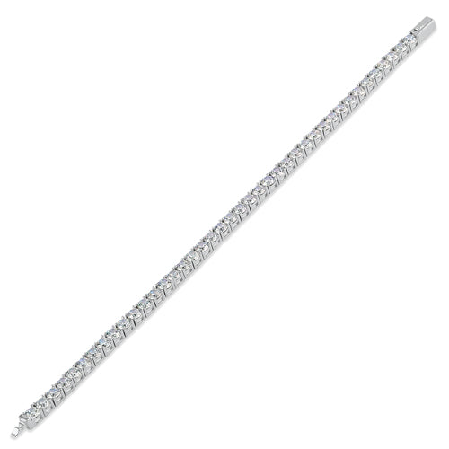 Sterling Silver 4mm Cubic Zirconia Tennis Bracelet