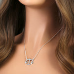 Sterling Silver Libra Zodiac Sign Necklace