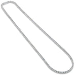 Sterling Silver 3mm Cubic Zirconia Tennis Necklace