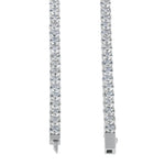 Sterling Silver 4mm Cubic Zirconia Tennis Necklace