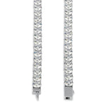 Sterling Silver 5mm Cubic Zirconia Tennis Necklace