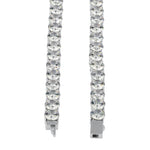 Sterling Silver 6mm Cubic Zirconia Tennis Necklace