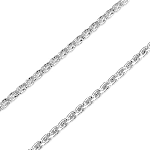 Sterling Silver Spiga Diamond Cut Chain 2.6MM