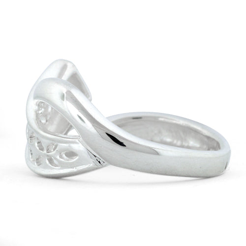 Sterling Silver Flower Freeform Ring