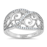 Sterling Silver Elegant CZ Ring