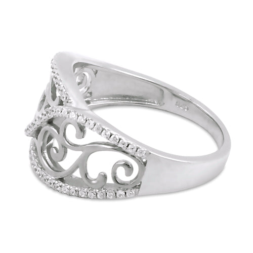 Sterling Silver Elegant CZ Ring