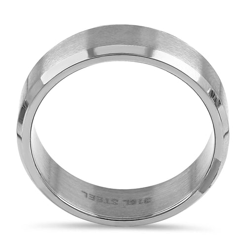 Stainless Steel 6mm Wedding Band Ring