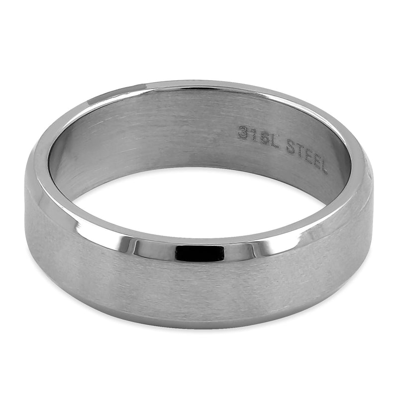 Stainless Steel 6mm Wedding Band Ring
