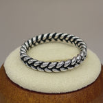 Sterling Silver Braided Stackable Ring