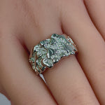 Sterling Silver Men's Heavy Nugget Ring
