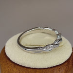 Sterling Silver Braided CZ Ring