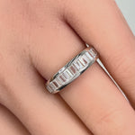 Sterling Silver Baguette Channel CZ Ring