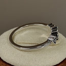 Sterling Silver Pet Love Paw & Hearts Ring