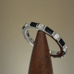 Sterling Silver Black CZ Eternity Ring
