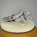 Sterling Silver 2 Carat CZ Engagement Ring