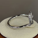 Sterling Silver Heart Knot Ring