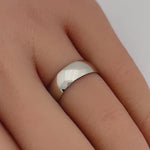 Sterling Silver Wedding Band 6mm