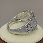 Sterling Silver Floral Arrangement Ring