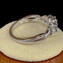 Sterling Silver Triple Rainbow CZ Ring