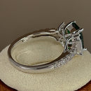 Sterling Silver Emerald-tone CZ Ring