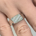 Sterling Silver Men's Engagement CZ Rings