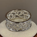 Sterling Silver Vines Band Ring