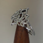 Sterling Silver Lotus Flower Ring