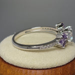 Sterling Silver Purple CZ Ring