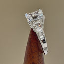 Sterling Silver Clear Emerald-Cut CZ Ring