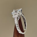 Sterling Silver 3 Stone CZ Engagement Ring