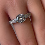 Sterling Silver 2.0 ct. CZ Engagement Ring