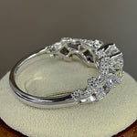 Sterling Silver Iridescent Rainbow CZ Ring