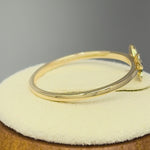 Solid 14K Yellow Gold Dainty Butterfly Ring