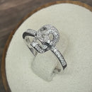 Sterling Silver Skull CZ Ring